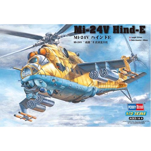 HobbyBoss 1/72 Mi-24V Hind-E Plastic Model Kit [87220]
