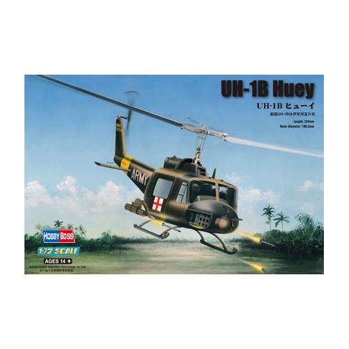 HobbyBoss 1/72 UH-1B Huey *Aus Decals* Plastic Model Kit [87228]