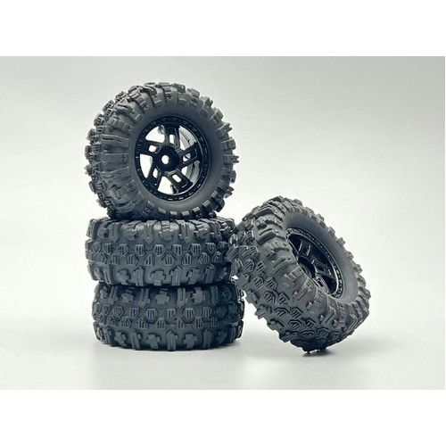 Hobby Plus 1.2inch Mudder Tire Set (60mm) Comp Compound