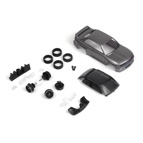 HPI nano-TTR 1989 BMW M3 E30 Ravaglia - Dark Silver - Painted Body Set