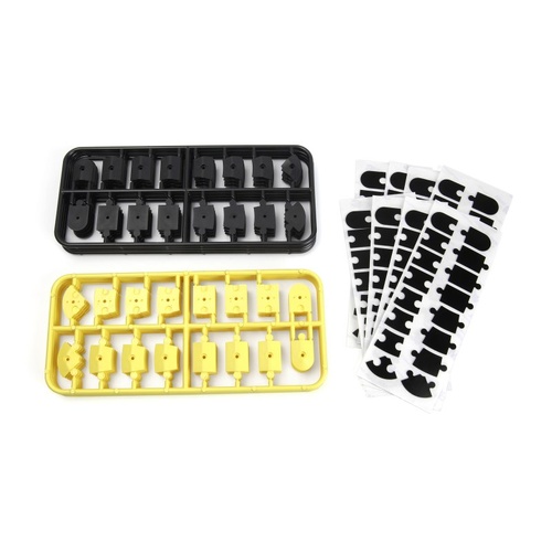 HPI nano-TTR Curb Set - Black and Yellow