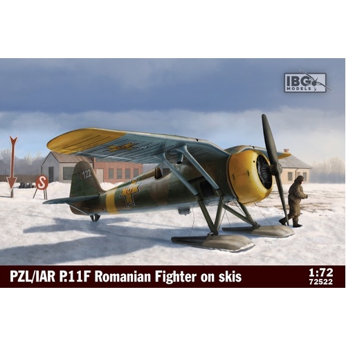 IBG 1/72 PZL/IAR P.11F Romanian Fighter on skis Plastic Model Kit