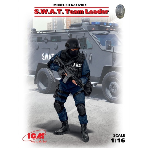 ICM 1/16 S.W.A.T. Team Leader Plastic Model Kit