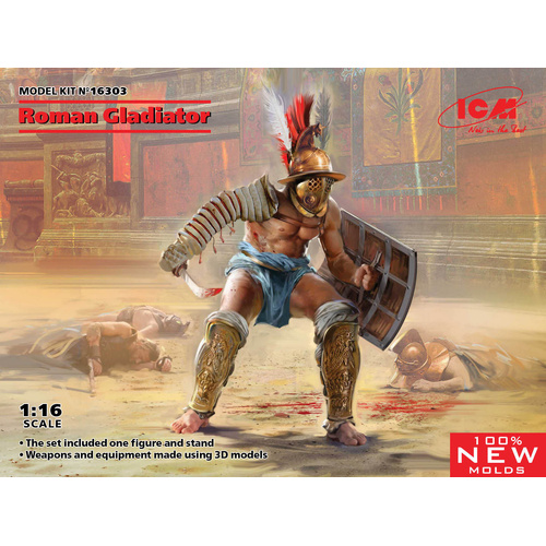 ICM 1/16 Roman Gladiator Plastic Model Kit