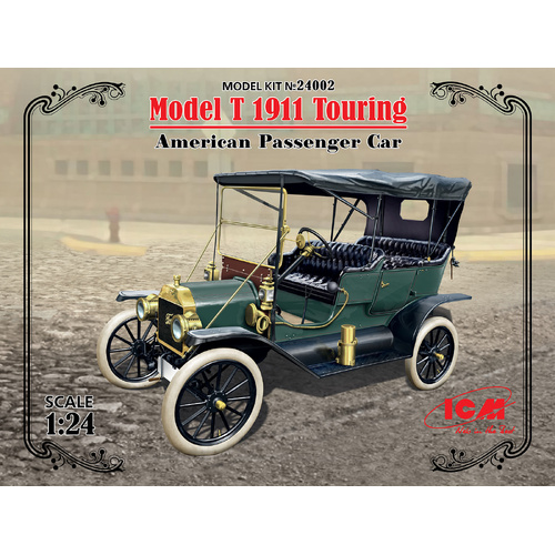 ICM 1/24 Model T 1911 Touring American Passenger Car Plastic Model Kit