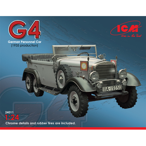 ICM 1/24 Typ G4 (1935 Production) German Personnel Car Plastic Model Kit