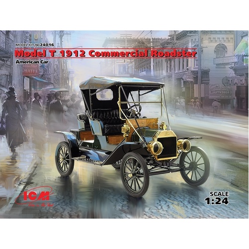 ICM 1/24 Model T 1912 Commercial Roadster American Car Plastic Model Kit