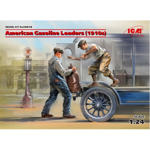 ICM 1/24 American Gasoline Loaders (1910s) (2 Figures) Plastic Model Kit