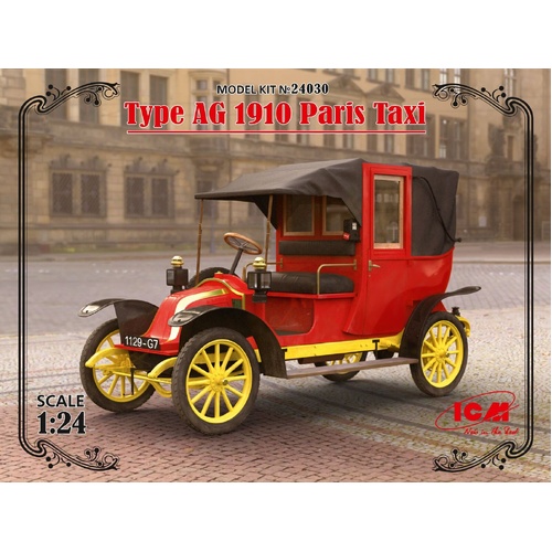 ICM 1/24 Type AG 1910 Paris Taxi Plastic Model Kit