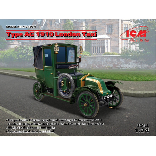 ICM 1/24 Type AG 1910 London Taxi Plastic Model Kit