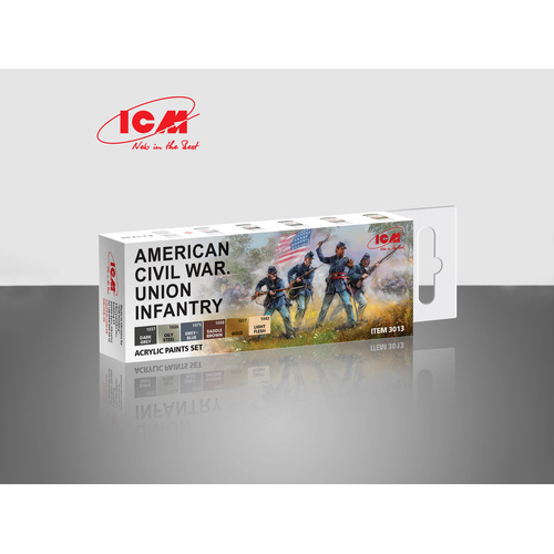 ICM Acrylic Paint Set: American Civil War  - 6 Colours