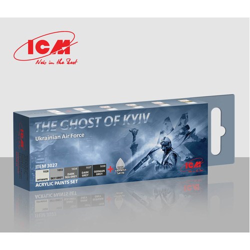 ICM Acrylic Paint Set: The Ghost of Kyiv. Ukrainian Air Force - 6 Colours