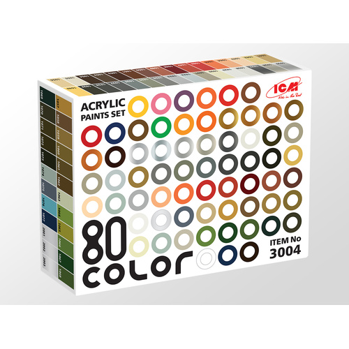 ICM Acrylic Paint Set: Big paint set for 40 colors