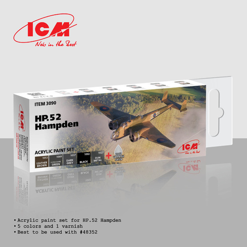 ICM Acrylic Paint Set: HP.52 Hampden - 6 Colours