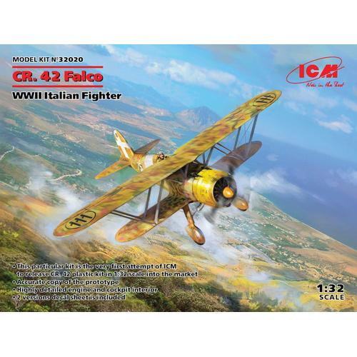 ICM 1/32 CR. 42 Falco WWII Italian Fighter Plastic Model Kit