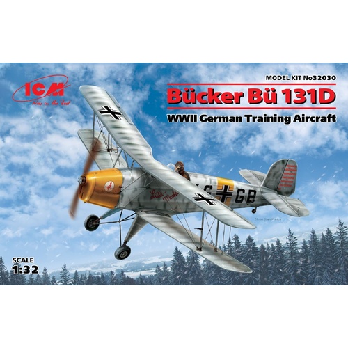 ICM 1/32 Bücker Bü 131D WWII German Training Aircraft Plastic Model Kit
