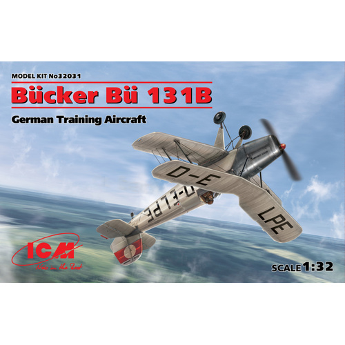 ICM 1/32 Bücker Bü 131B German Training Aircraft Plastic Model Kit