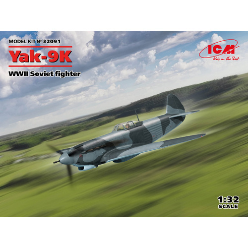 ICM 1/32 Yak-9K WWII Soviet fighter Plastic Model Kit