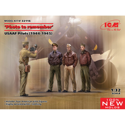 ICM 1/32 'Photo to Remember' USAAF Pilots (1944-1945) Plastic Model Kit