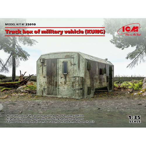 ICM 1/35 Truck box of military vehicle (KUNG) Plastic Model Kit