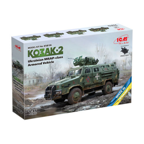 ICM 1/35 'Kozak-2' Ukrainian MRAP-class Armored Vehicle Plastic Model Kit