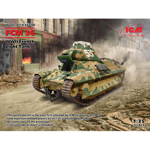 ICM 1/35 FCM 36 WWII French Light Tank Plastic Model Kit
