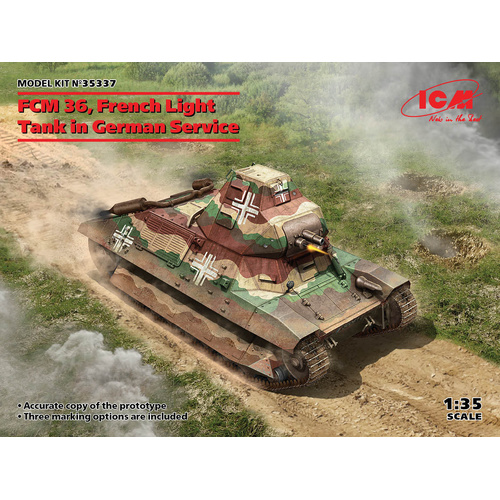 ICM 1/35 FCM 36 French Light Tank in German Service Plastic Model Kit
