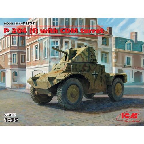 ICM 1/35 Panzerspähwagen P 204 (f) with CDM turret WWII German Armoured Vehicle Plastic Model Kit