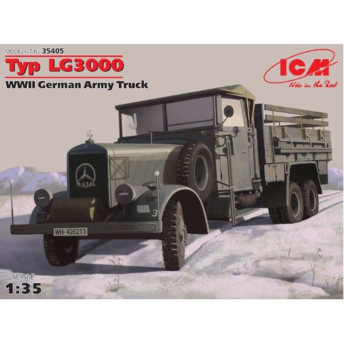 ICM 1/35 Typ LG3000 WWII German Army Truck Plastic Model Kit