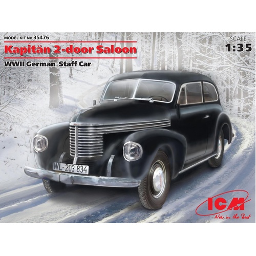 ICM 1/35 Kapitän 2-door Saloon WWII German Staff Car Plastic Model Kit