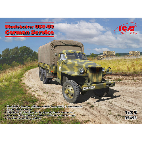 ICM 1/35 Studebaker US6-U3 in German Service Plastic Model Kit