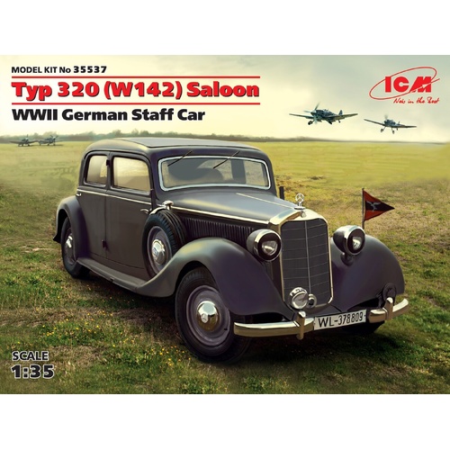 ICM 1/35 Typ 320 (W142) Saloon WWII German Staff Car Plastic Model Kit