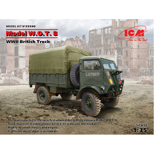 ICM 1/35 Model W.O.T. 8 WWII British Truck Plastic Model Kit