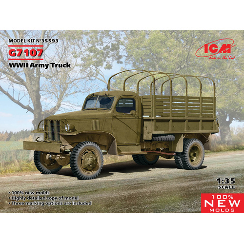 ICM 1/35 G7107 WWII Army Truck Plastic Model Kit