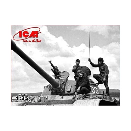 ICM 1/35 Soviet Tank Crew (1979-1988) (3 tankmen) Plastic Model Kit