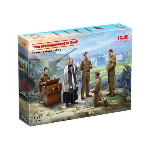 ICM 1/35 'You are important to God' Prayer Before Battle Plastic Model Kit