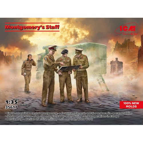 ICM 1/35 Montgomery's Staff Plastic Model Kit