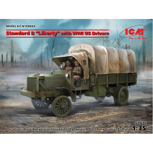 ICM 1/35 Standard B “Liberty” with WWI US Drivers Plastic Model Kit