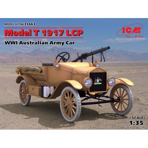 ICM 1/35 Model T 1917 LCP WWI Australian Army Car *Aus Decals* Plastic Model Kit
