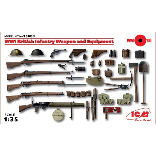 ICM 1/35 WWI British Infantry Weapon and Equipment Plastic Model Kit