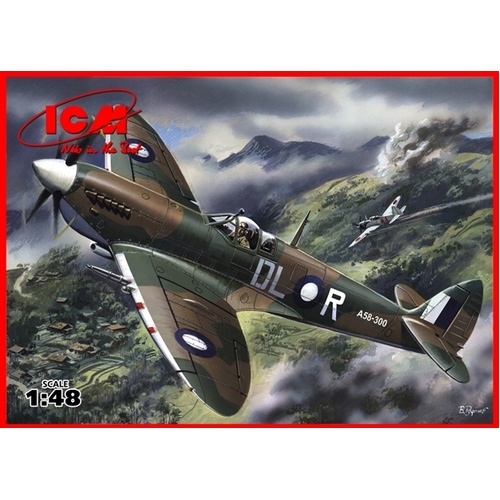 ICM 1/48 Spitfire Mk.VIII WWII RAAF Fighter *Aus Decals* Plastic Model Kit