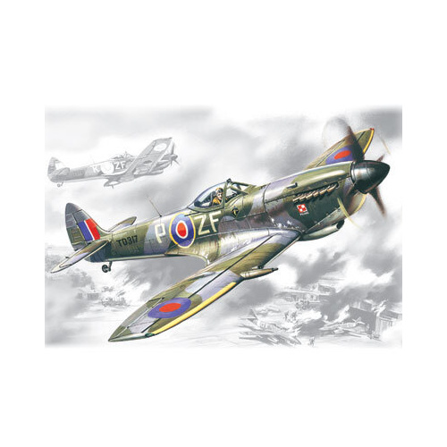 ICM 1/48 Spitfire Mk.XVI WWII British Fighter Plastic Model Kit