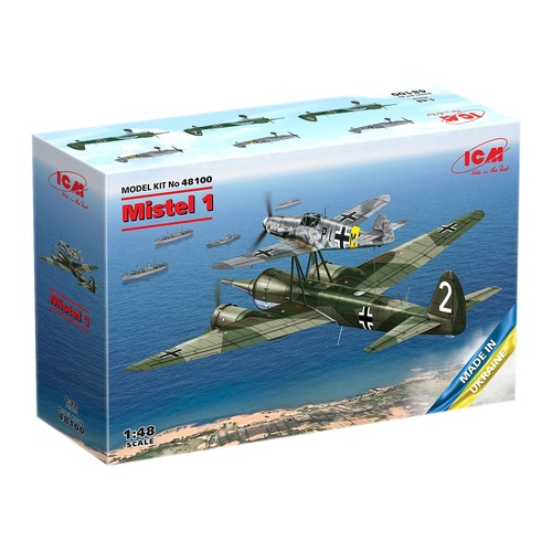 ICM 1/48 Mistel 1 WWII German Composite Aircraft Plastic Model Kit