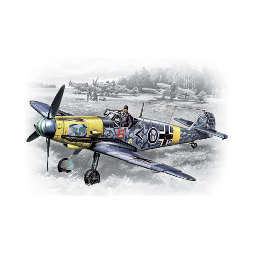 ICM 1/48 Messerschmitt Bf 109F-2 WWII German Fighter Plastic Model Kit