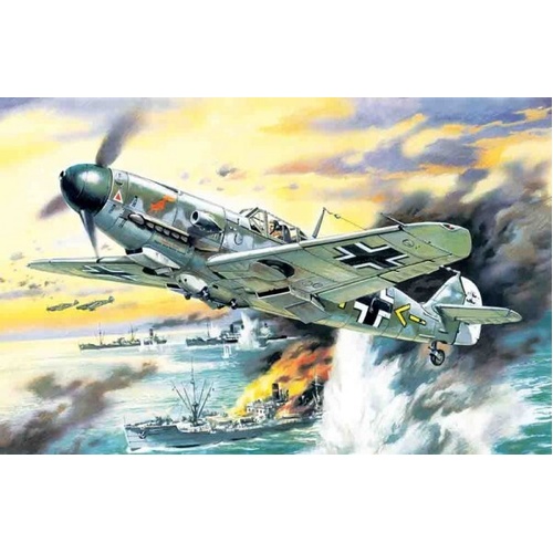 ICM 1/48 Messerschmitt Bf 109F-4/B WWII German Fighter-Bomber Plastic Model Kit