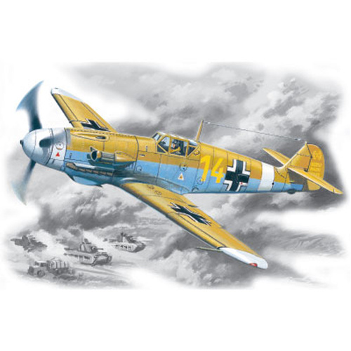 ICM 1/48 Messerschmitt Bf 109F-4Z/Trop WWII German Fighter Plastic Model Kit