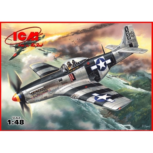 ICM 1/48 Mustang P-51K WWII American Fighter Plastic Model Kit