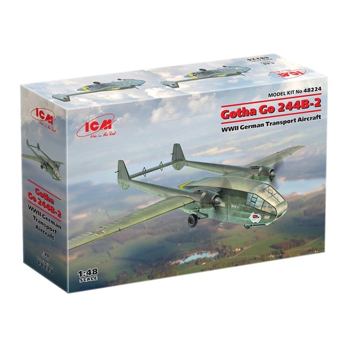ICM 1/48 Gotha Go 244B-2 WWII German Transport Aircraft Plastic Model Kit