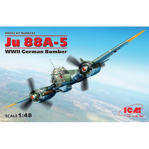 ICM 1/48 Ju 88A-5 WWII German Bomber Plastic Model Kit