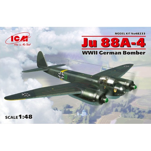ICM 1/48 Ju 88A-4 WWII German Bomber Plastic Model Kit